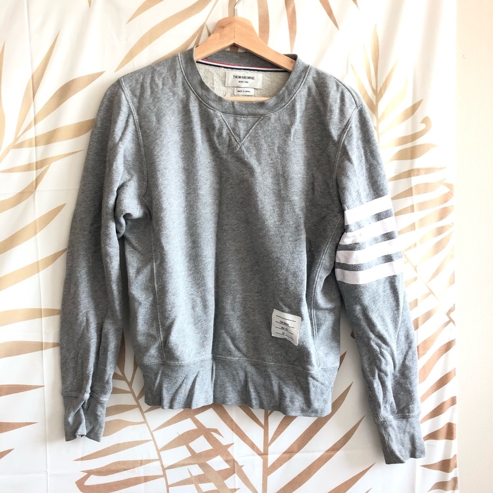 Thom Browne Grey Crewneck